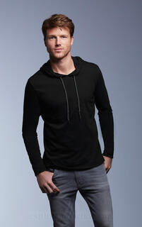 Adult Fashion Basic LS Hooded Tee 9. picture